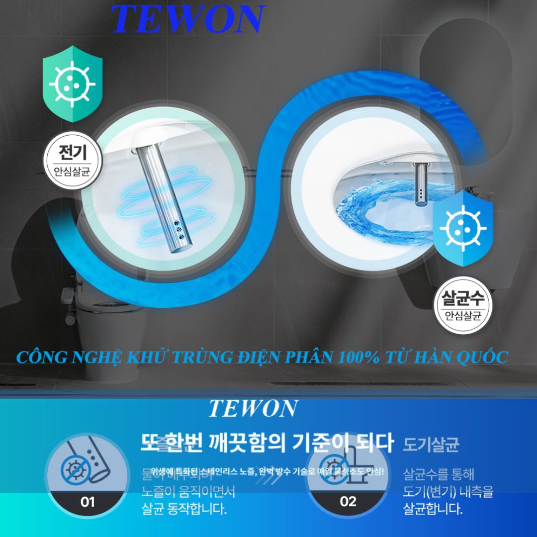 Nắp bồn cầu TEWON không chỉ nổi bật với thiết kế hiện đại mà còn sở hữu những tính năng vượt trội, đáp ứng đầy đủ nhu cầu của người tiêu dùng