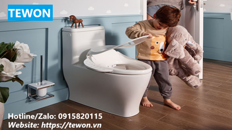 NẮP BỒN CẦU THÔNG MINH TEWON Giúp Trẻ Nhỏ Tập Vệ Sinh Cá Nhân Tự Lập Từ Sớm