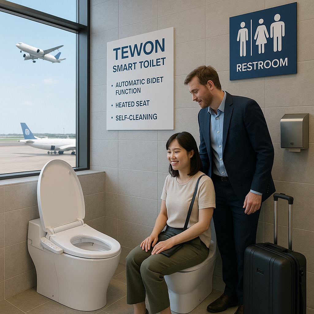 Nắp bồn cầu thông minh tự động – Xu hướng nhà vệ sinh hiện đại 2025
